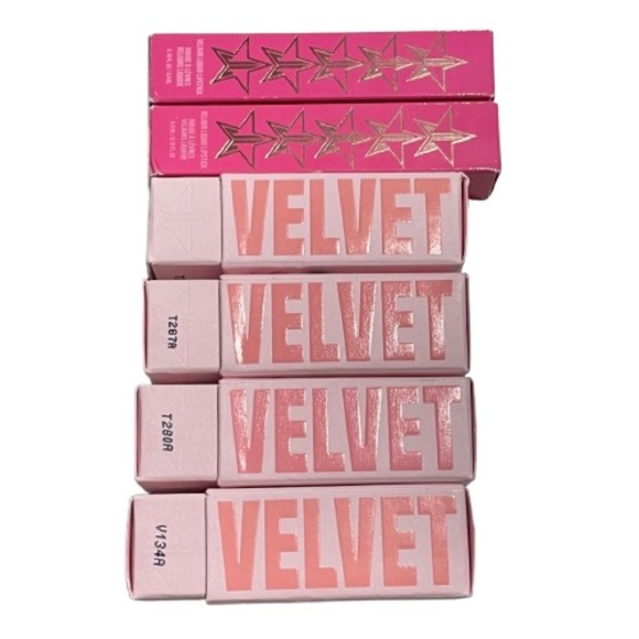 JEFFREE STAR 2 VELOURS LIQUID LIPSTICK GLOSSES 4 VELVET TRAP LIPSTICK BUNDLE - Picture 14 of 14